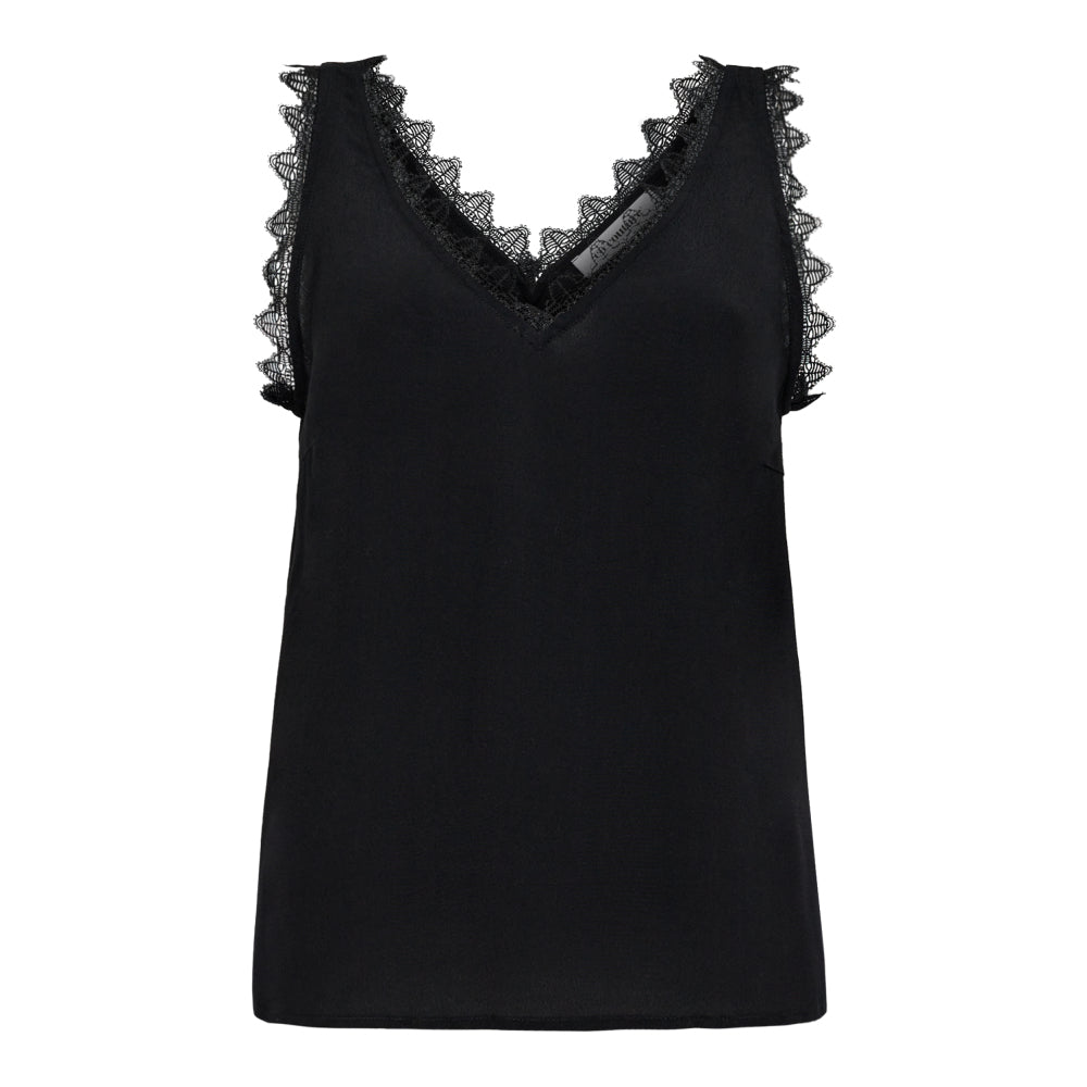 PerinCC Lace Singlet Black