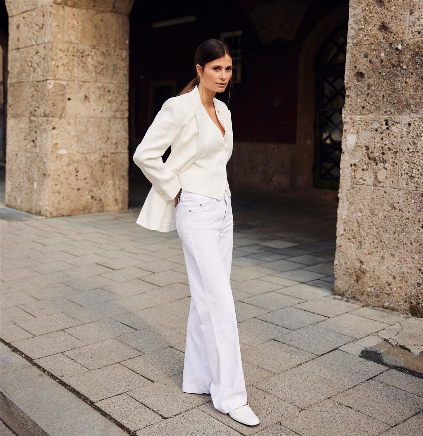 Dream wide white denim