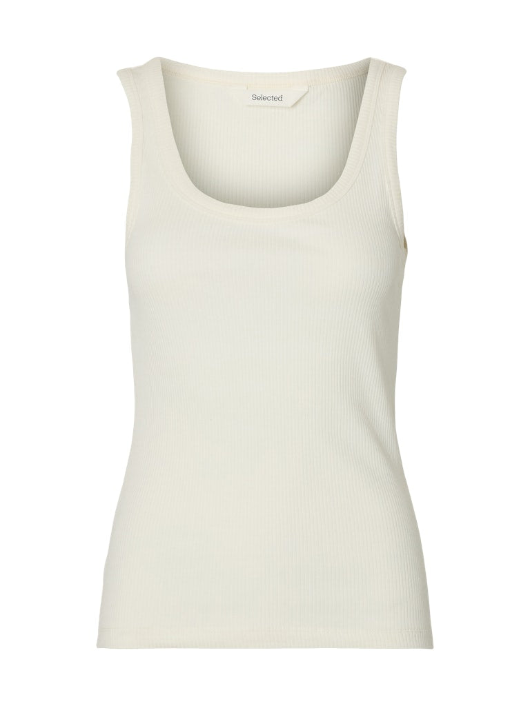 Slf Anna Tank top u-neck black offwhite