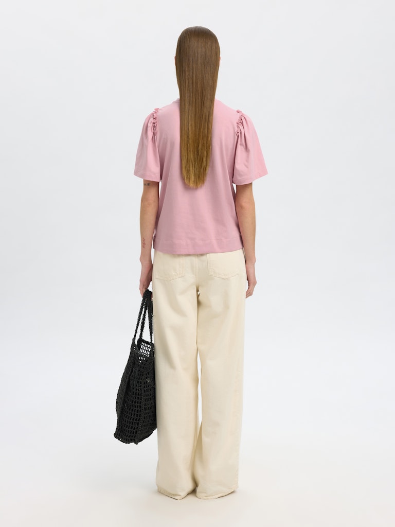 SlfPenelope 2/4 ruffle T-shirt Rosa