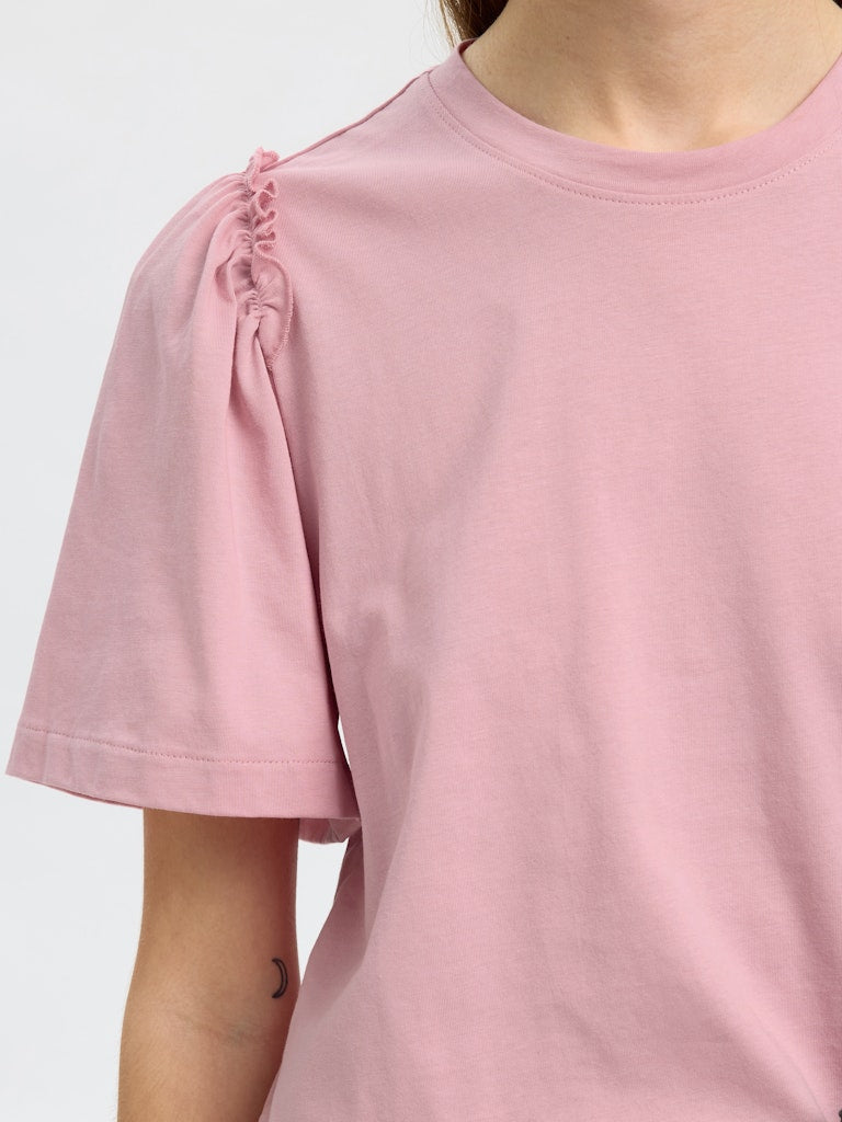 SlfPenelope 2/4 ruffle T-shirt Rosa