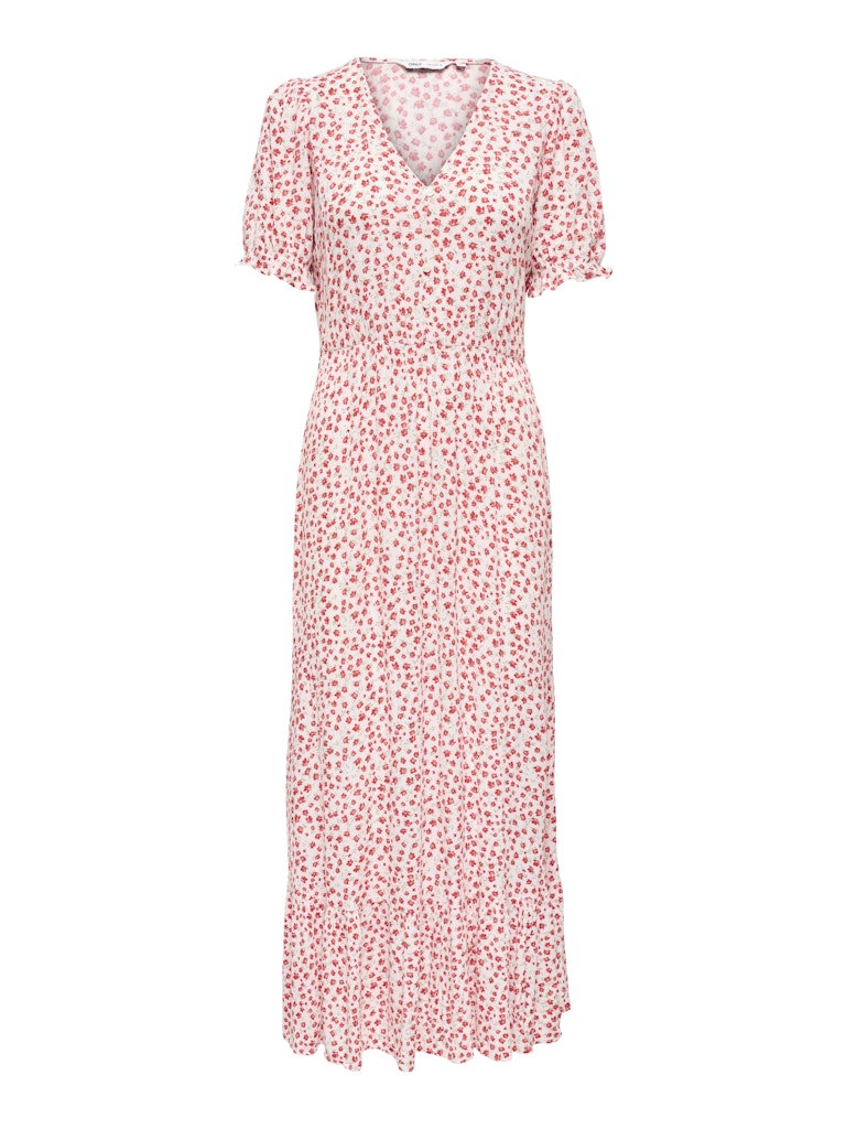 Kjole ONLChianti SS Long Dress Rød