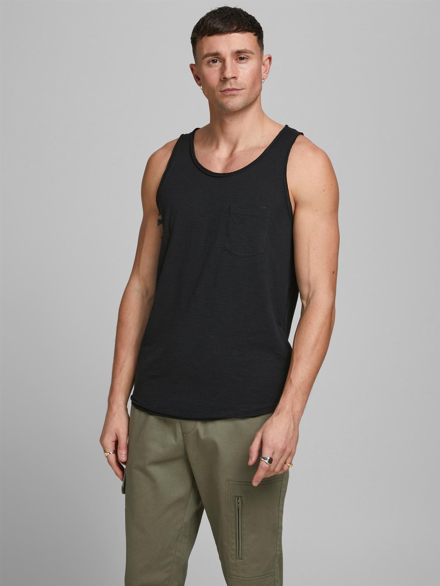Wallet tank top svart