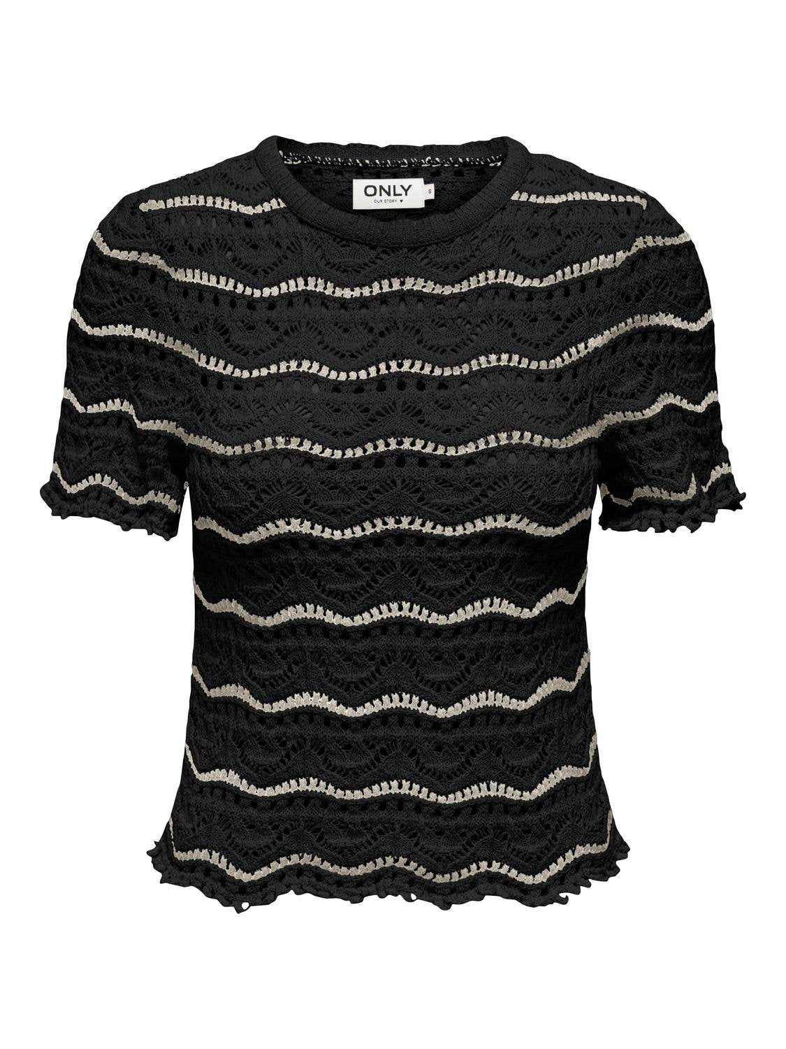 OnlAnnasofia Life SS Stripe O-neck