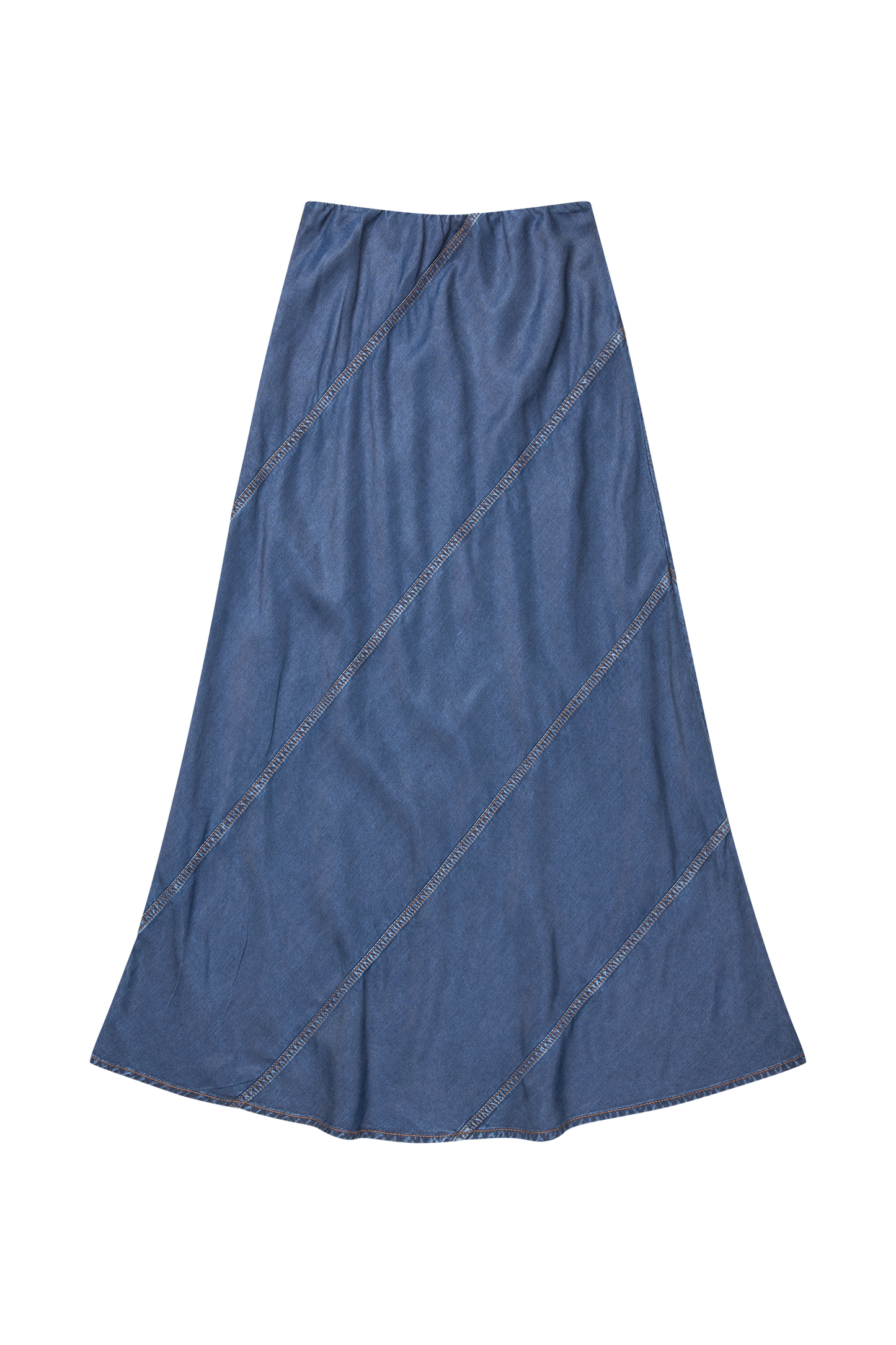 Parson Skirt Tencel Indigo