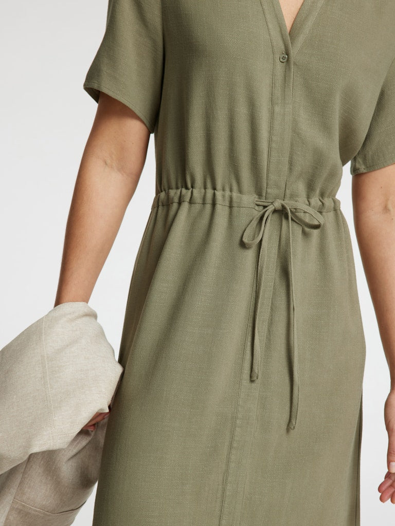SLFVIVA Damina SS Ankel Sun Dress Grønn