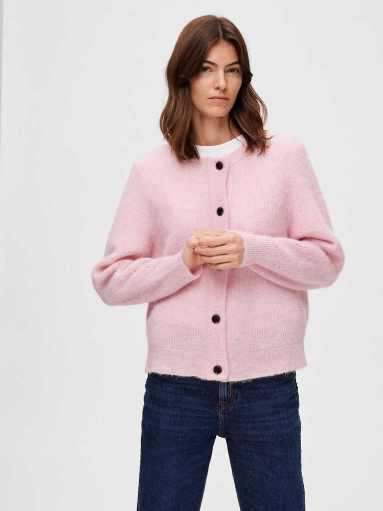 Lulu short cardigan Rosa