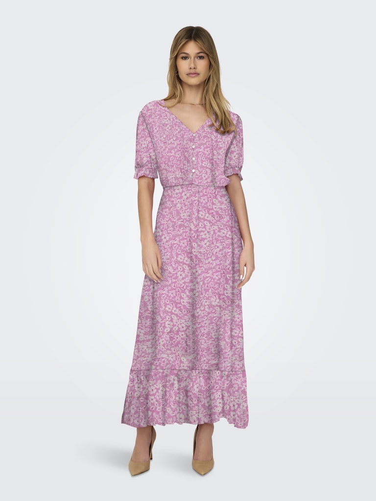 Kjole ONLChianti SS Long Dress Pink
