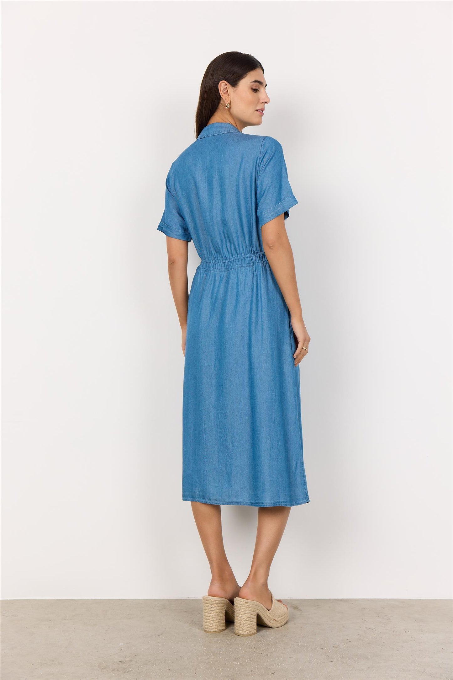Tencel kjole denimblå