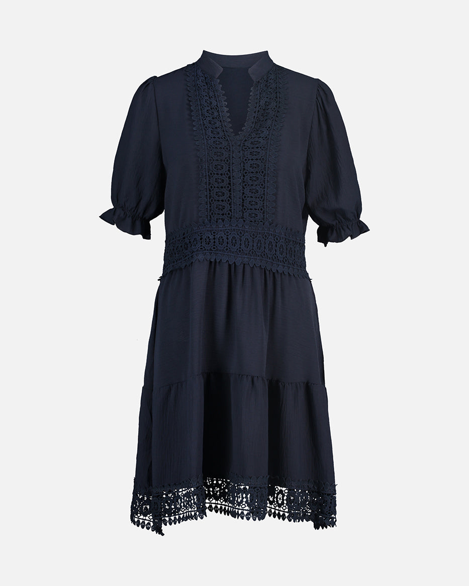 Kjole Karianne Uni SS Pandora navy