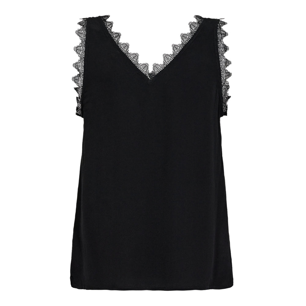 PerinCC Lace Singlet Black