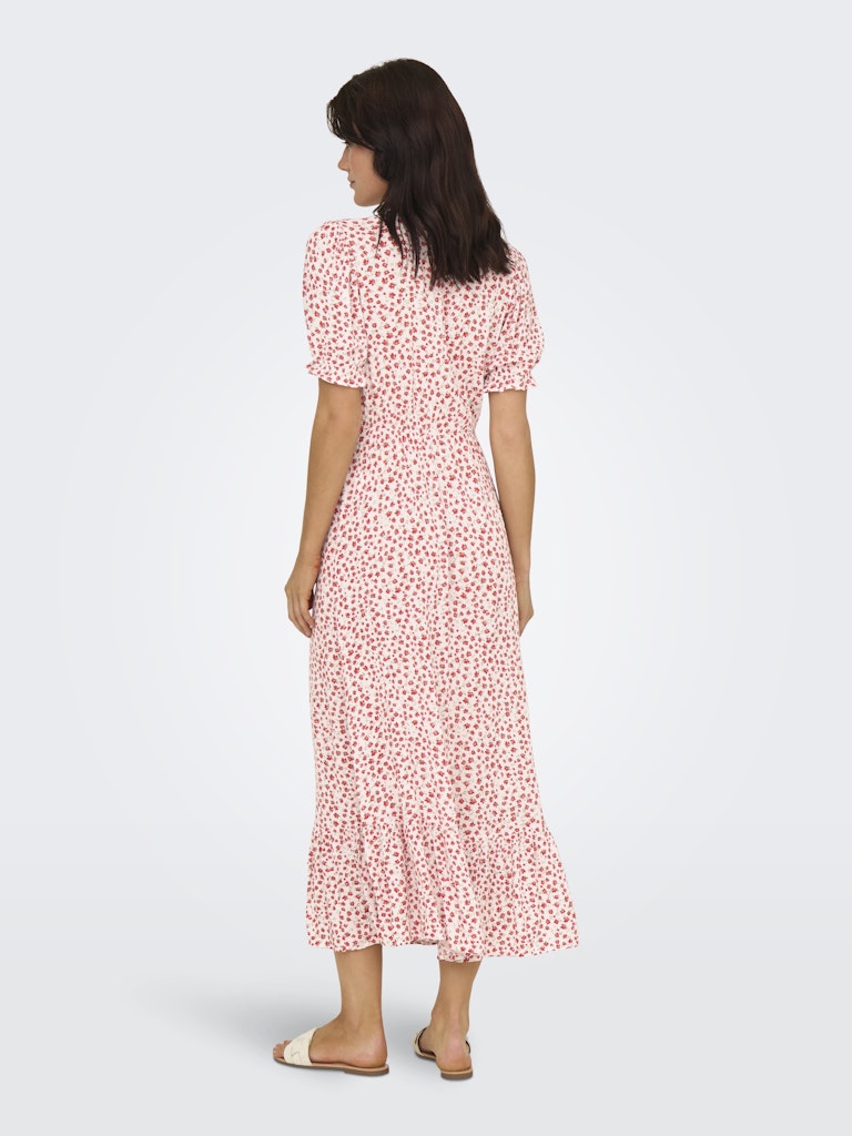 Kjole ONLChianti SS Long Dress Rød