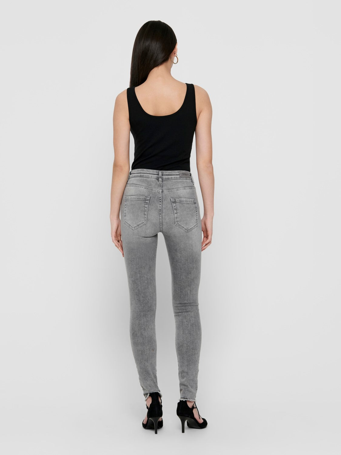 Onllive love S/L Tank Top Black
