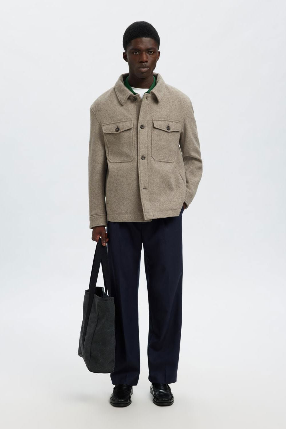 MITCH WOOL BLEND SHACKET