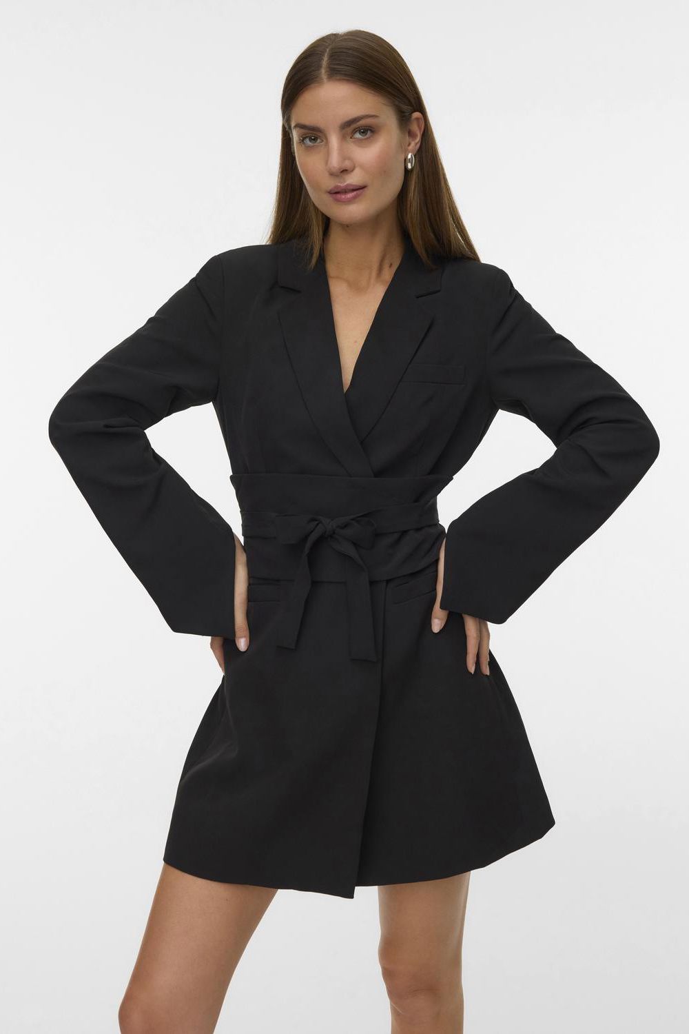 Vmbecca Ls Short Belt Blazer Dress Lcs
