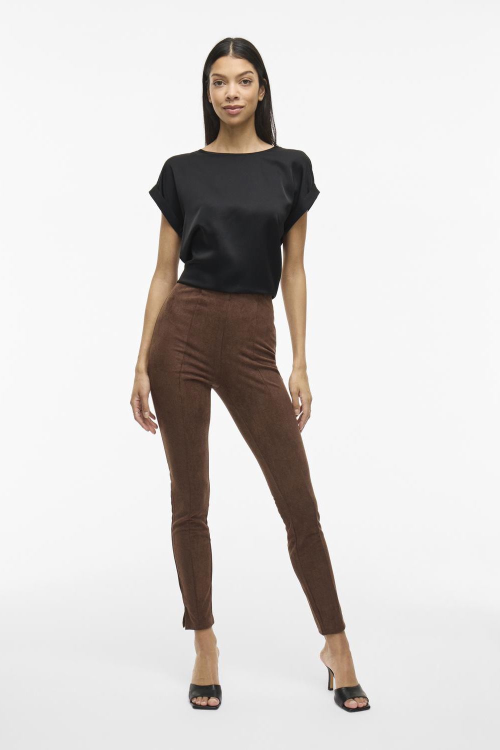 VIELLETTE S/S SATIN TOP - NOOS