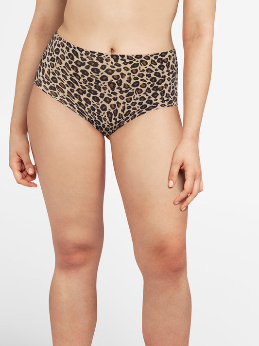 Softstretch Culotte High Waist Brief Leopard