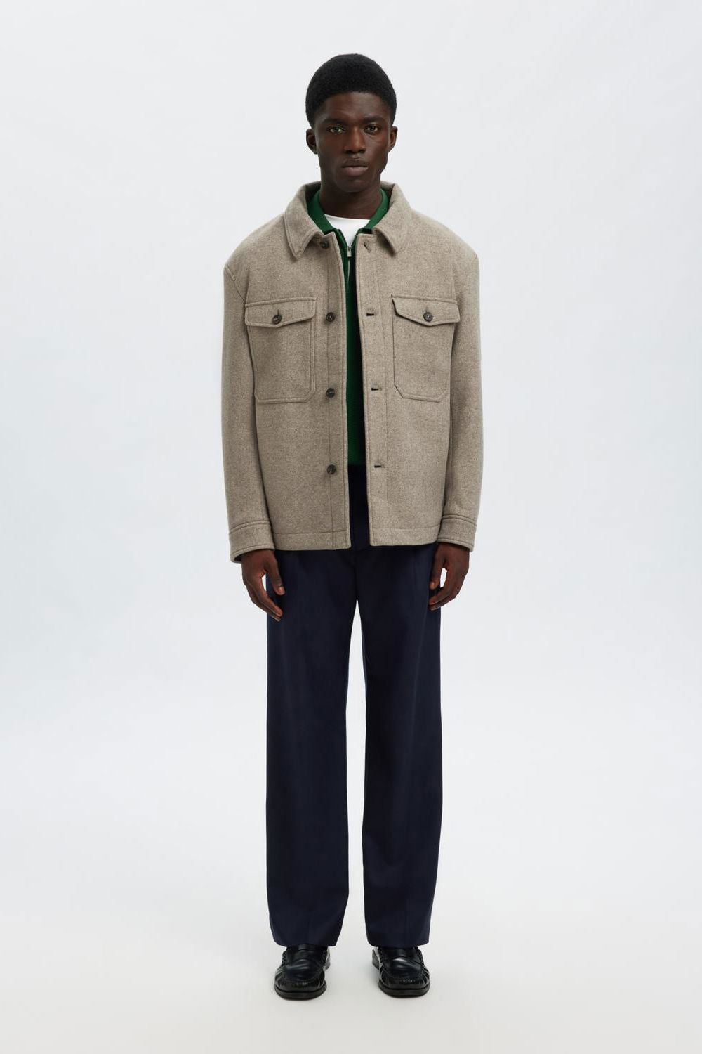 MITCH WOOL BLEND SHACKET