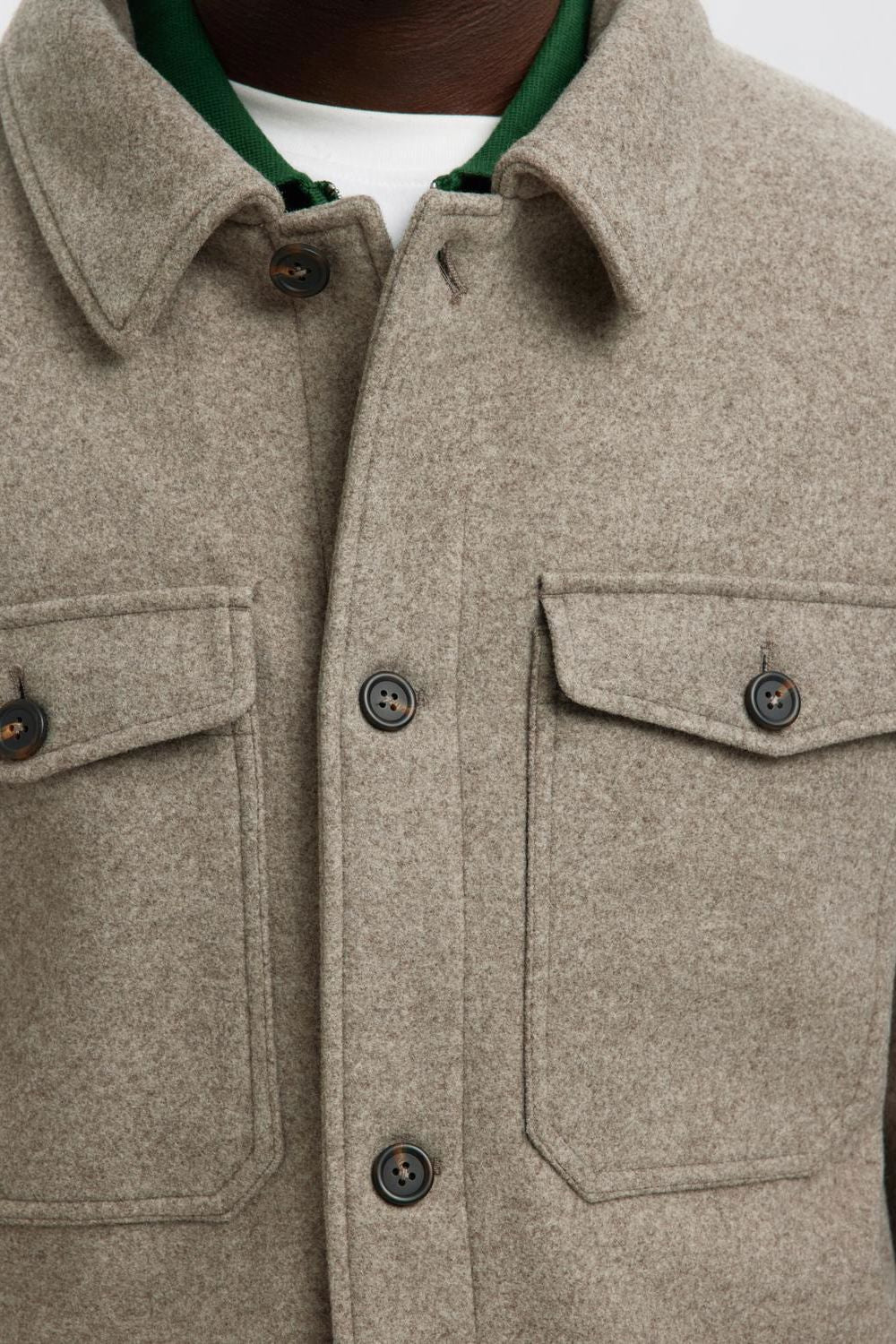 MITCH WOOL BLEND SHACKET