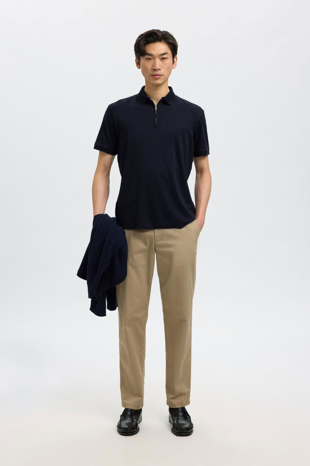 Slmfave Zip Ss Polo Noos