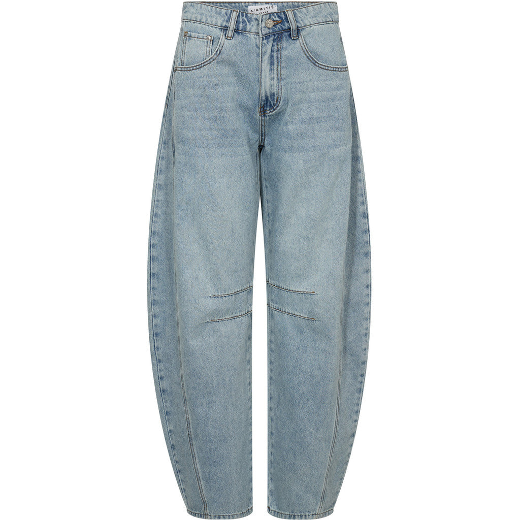 Drew Barrel Panel - bleached denim