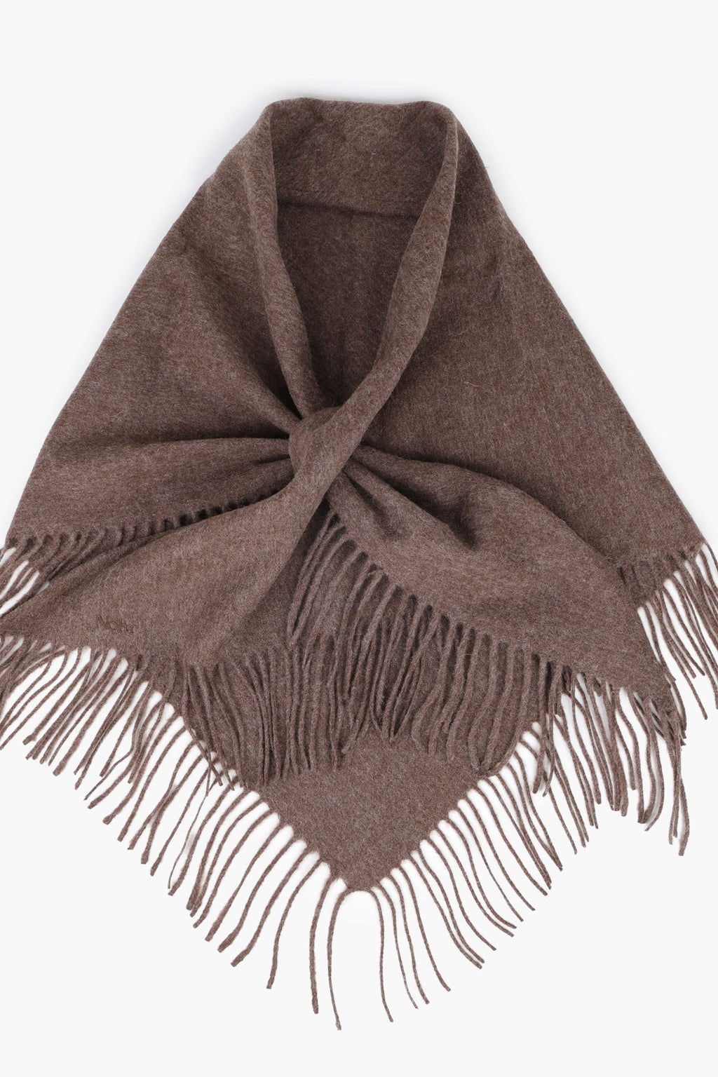 Nohr Oda Wool Triangle Fringe Scarf