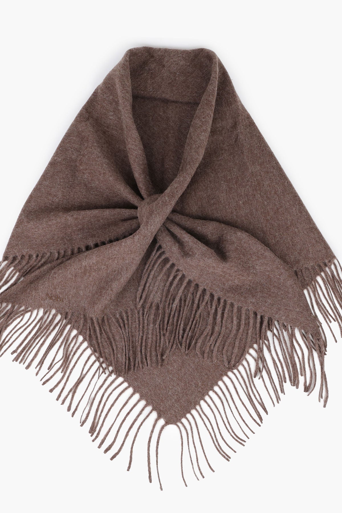 Nohr Oda Wool Triangle Fringe Scarf