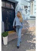 Carly Polo - Blue white stripes