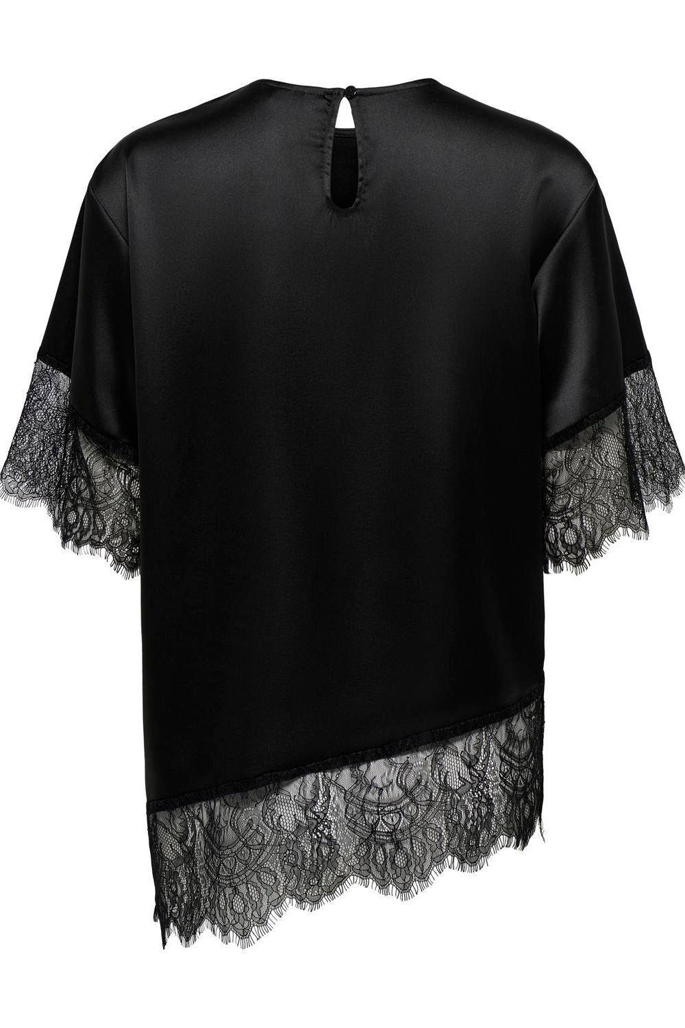 Onlindona 2/4 Satin Lace Top Wvn