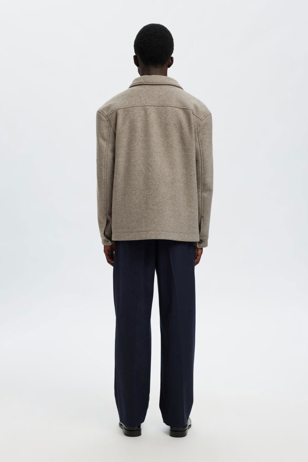 MITCH WOOL BLEND SHACKET