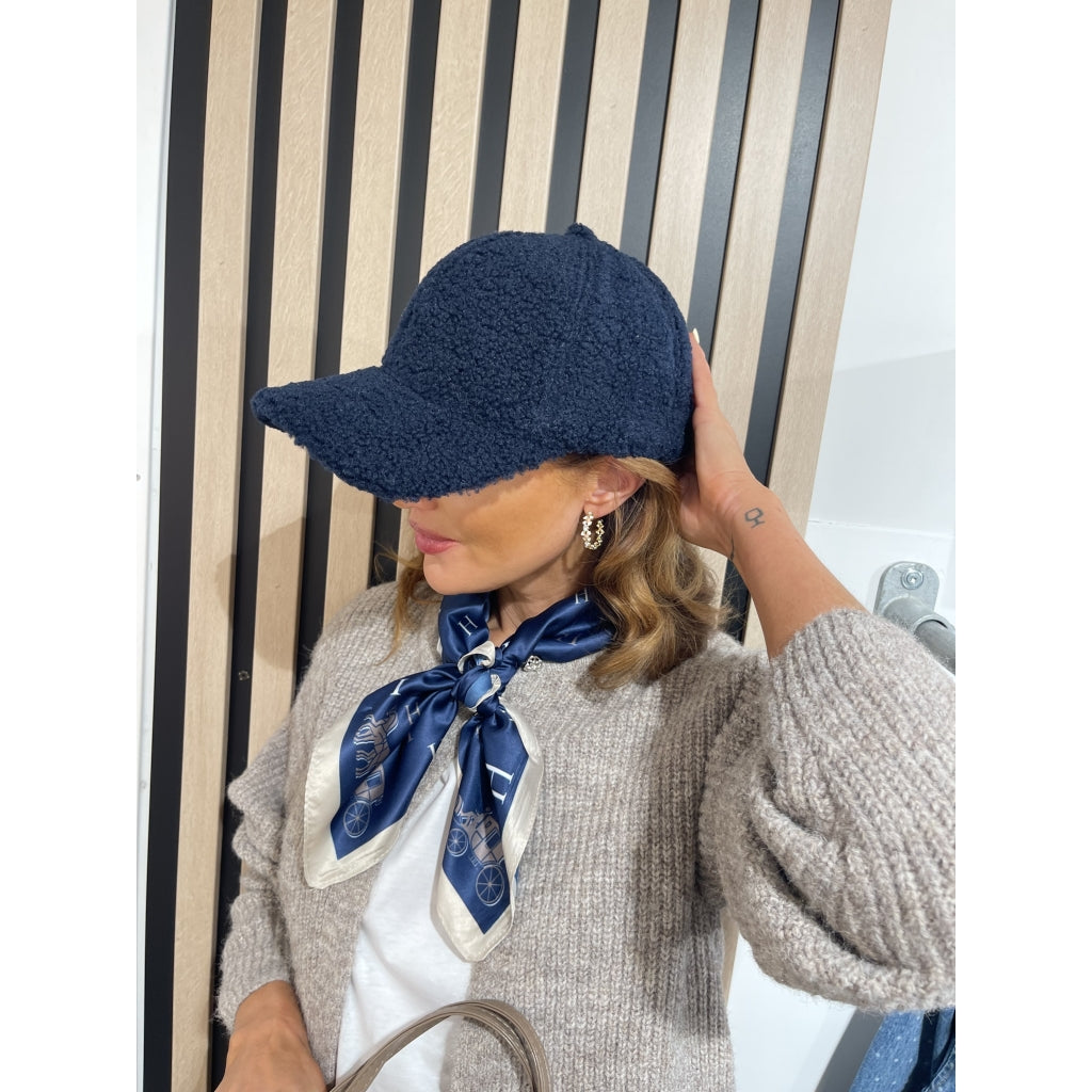 H-skjerf Bandana marine/beige