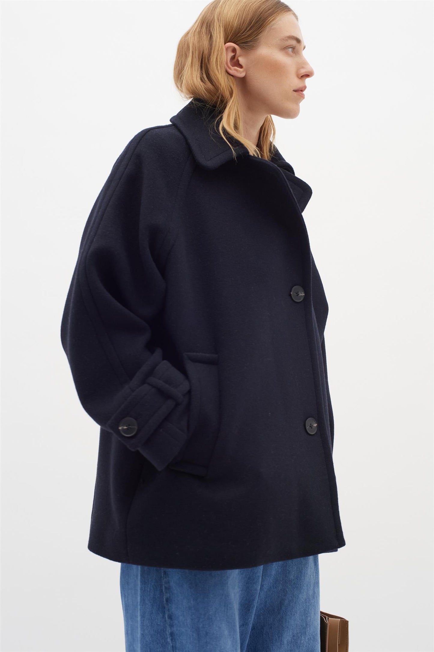 Thora Minona Coat Marine Blue