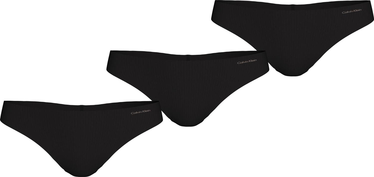 3 pk Thong Black / smoked logo