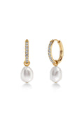 Perla Hoops Sparkle Gold