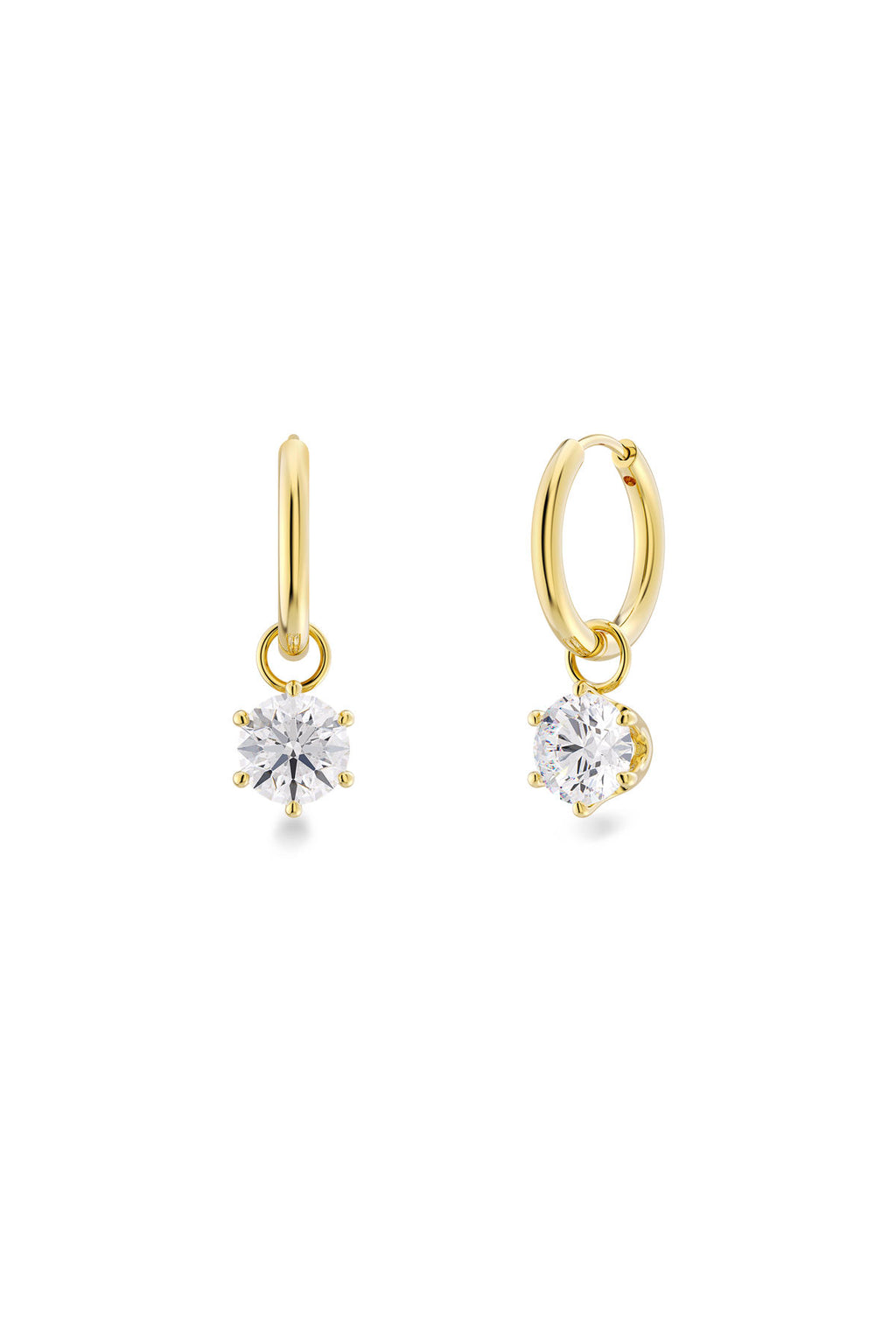 Crown Hoops Gold
