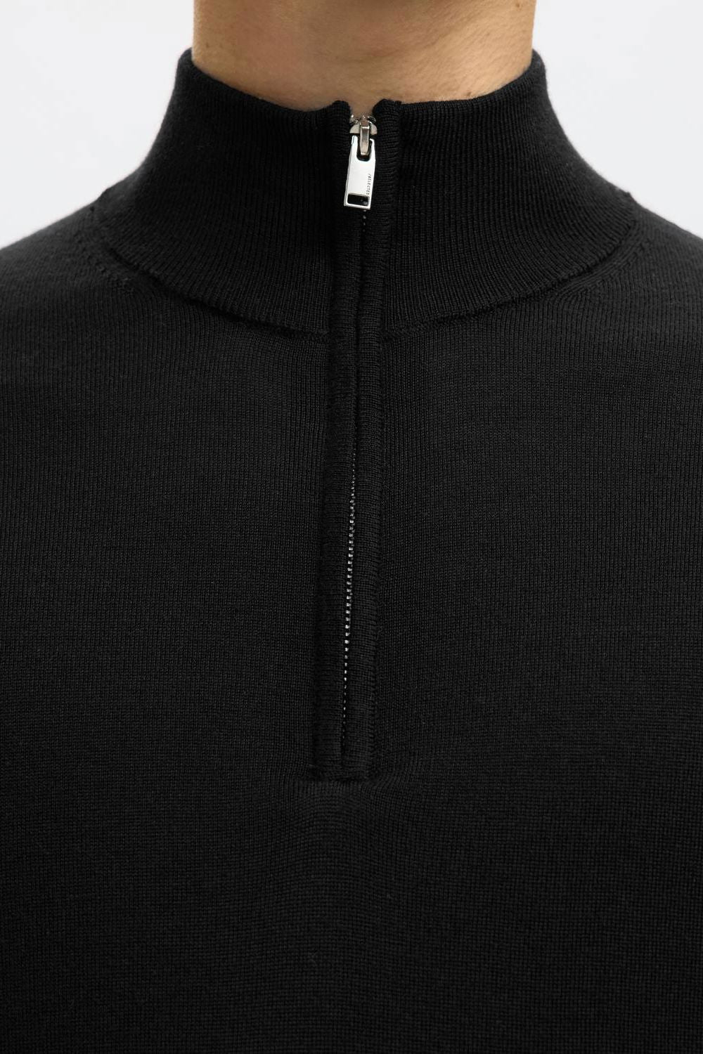 Slmtray Ls Knit Merino Half Zip Noos
