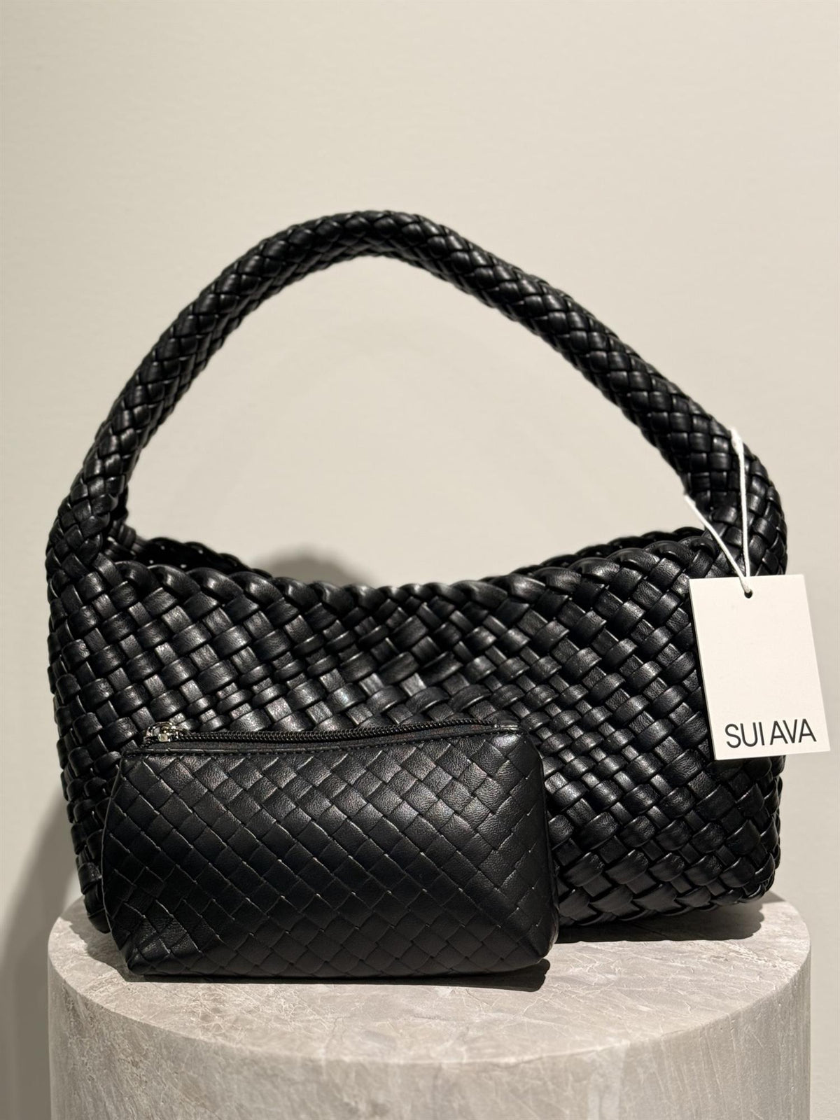 WOVEN MINI BAG + POUCH