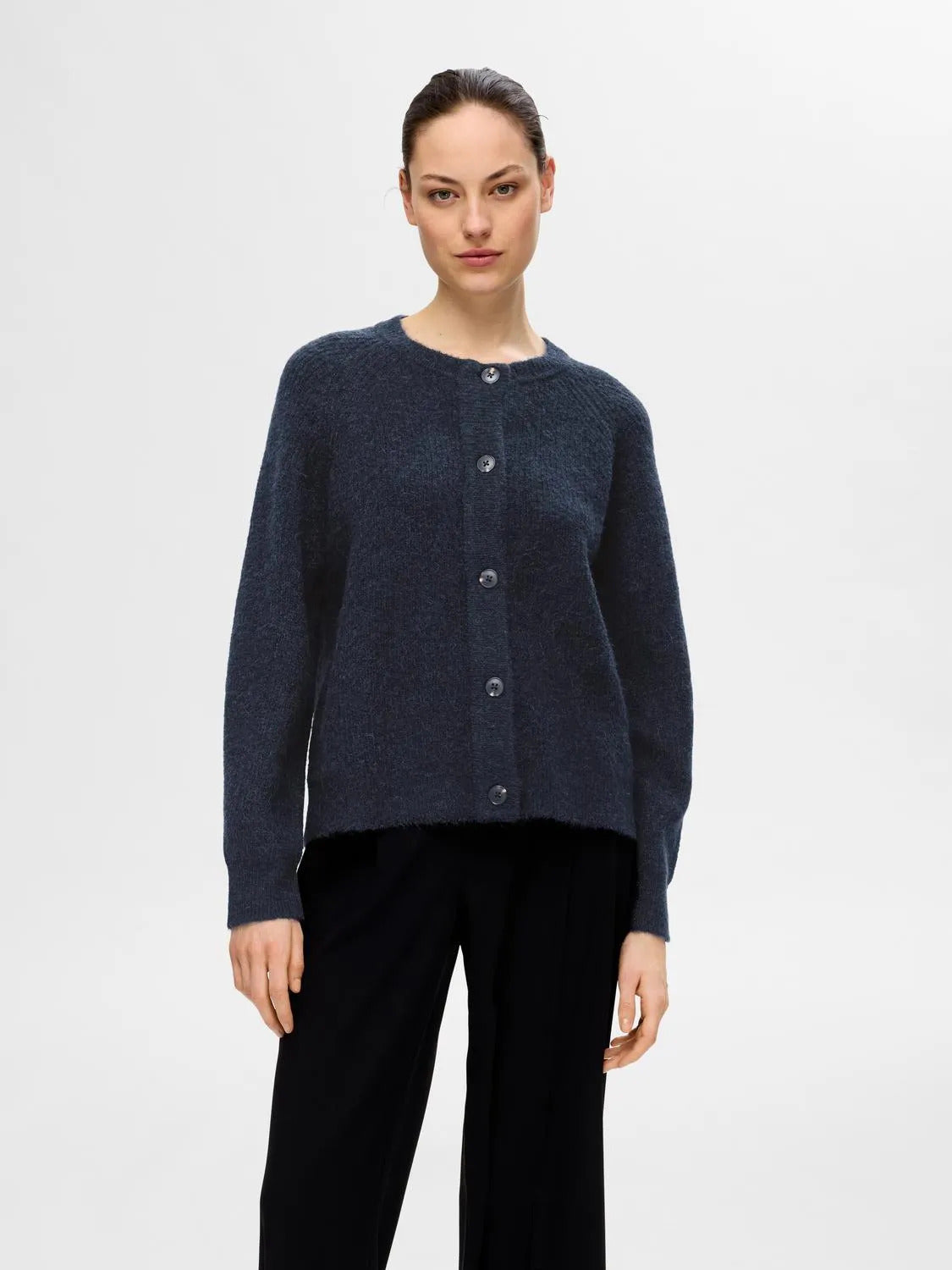 Lulu short cardigan Mørk blå