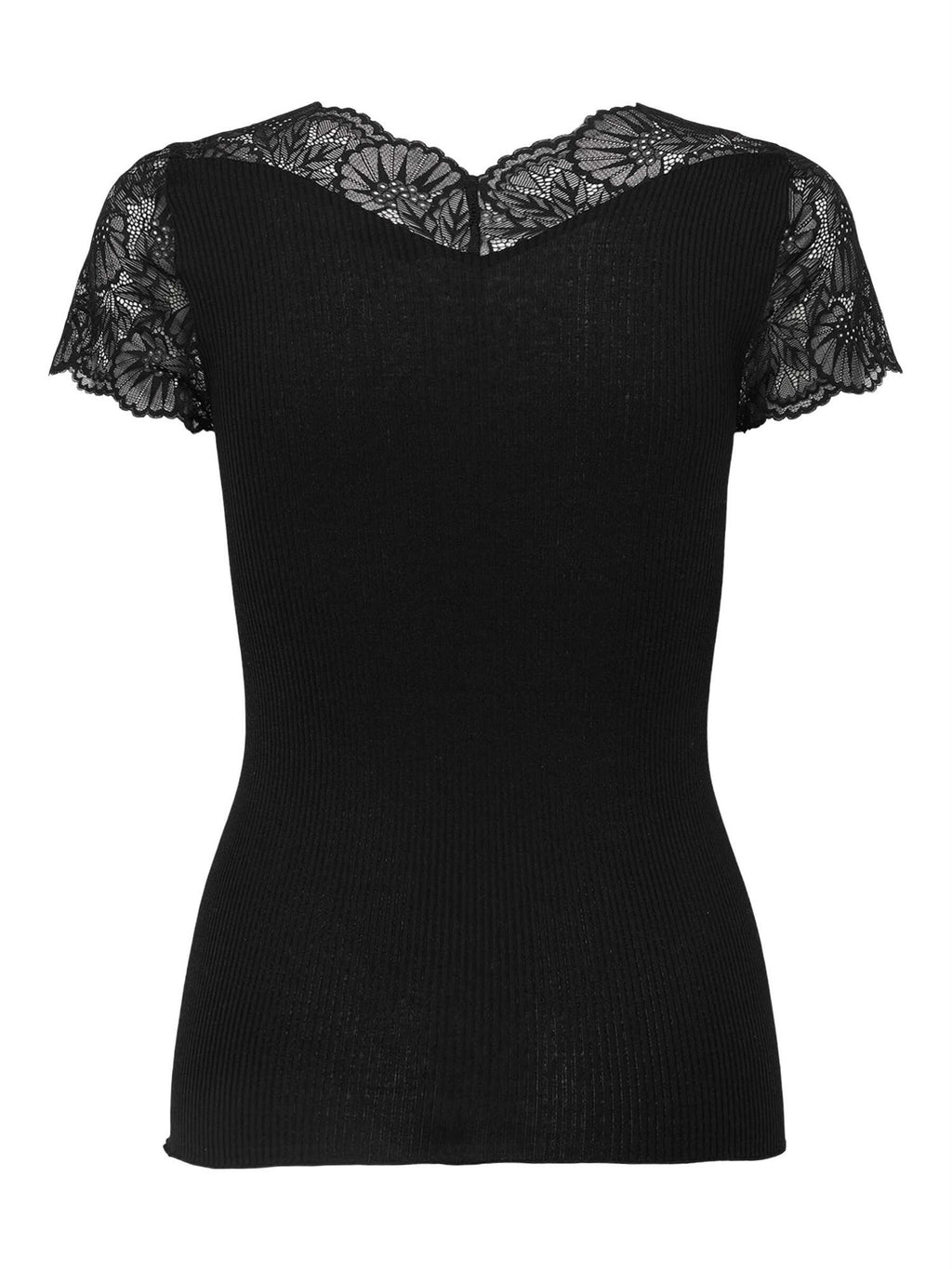 Beatha Silk Capsleeve T-shirt - black