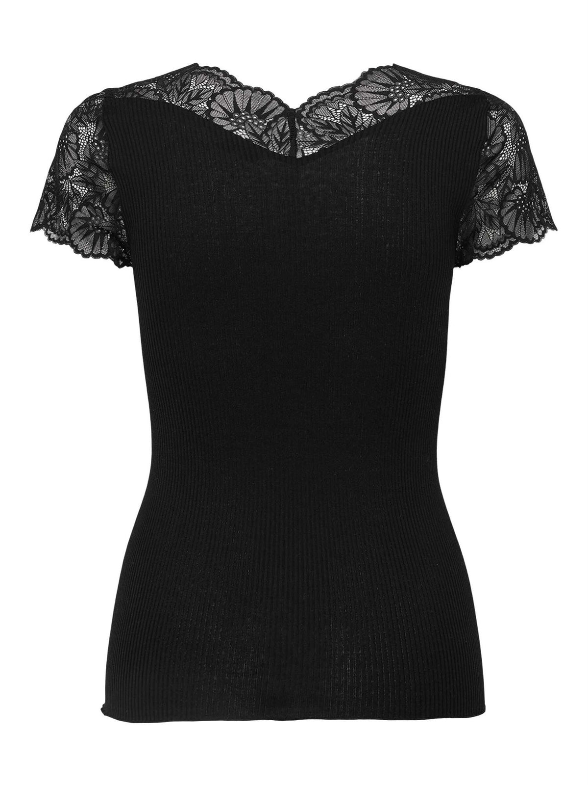 Beatha Silk Capsleeve T-shirt - black