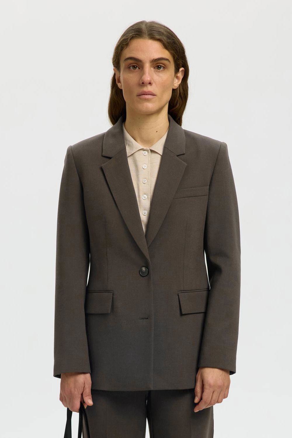 Slwrita Ls Classic Blazer Mel Noos