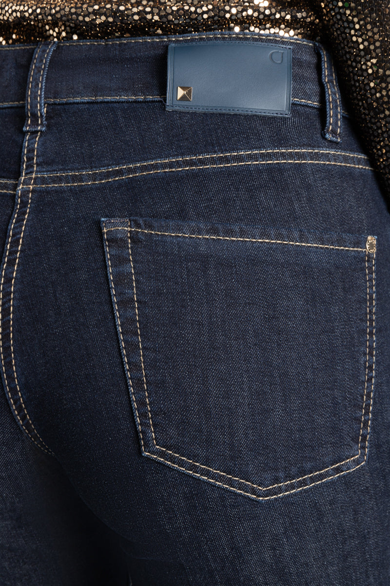 Paris Flared Dark blue denim