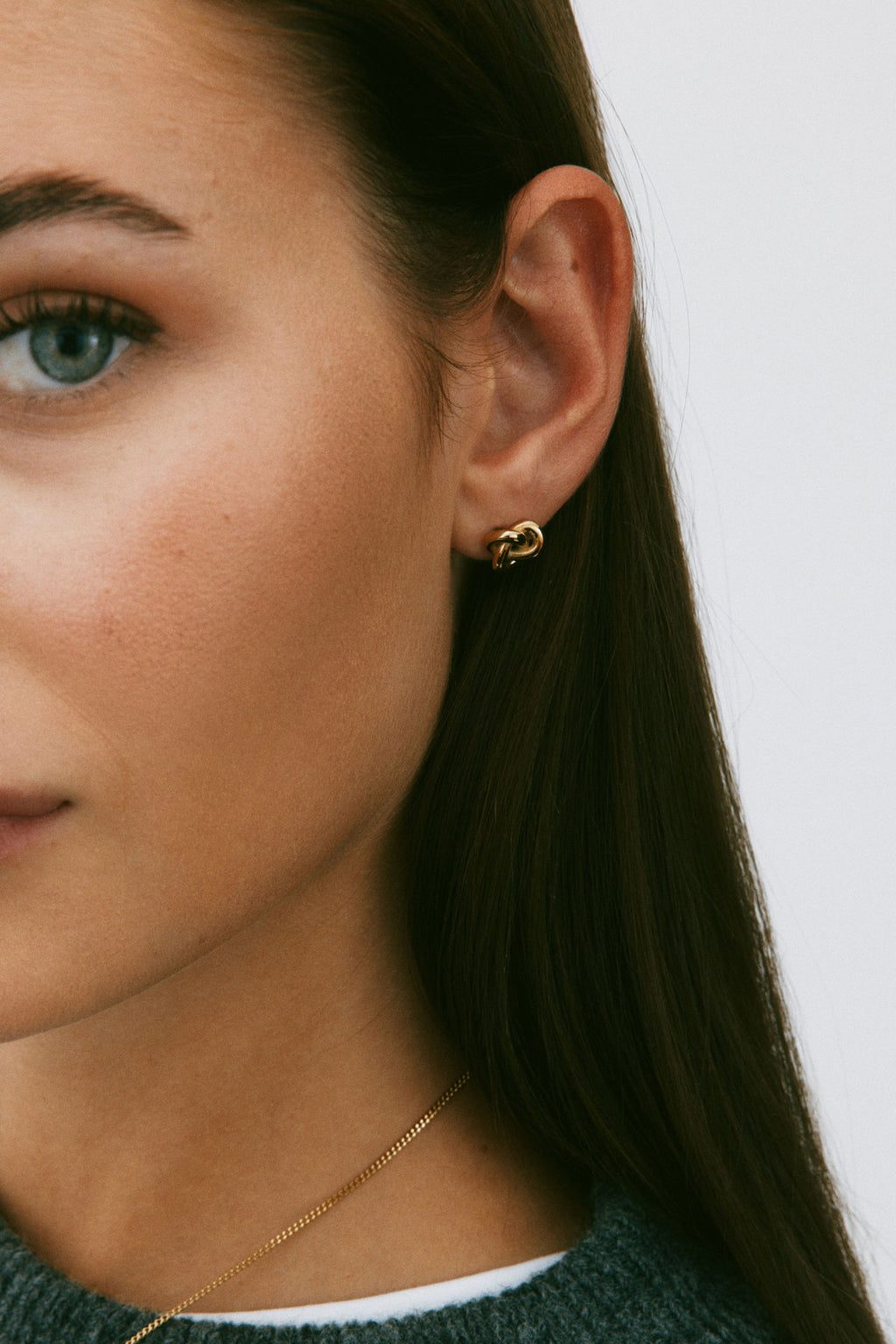 Infinity Knot Studs S Gold