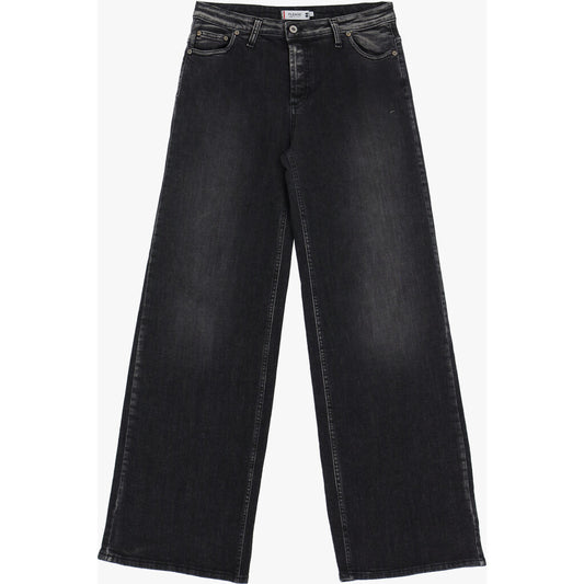 Anne Black Denim wide jeans