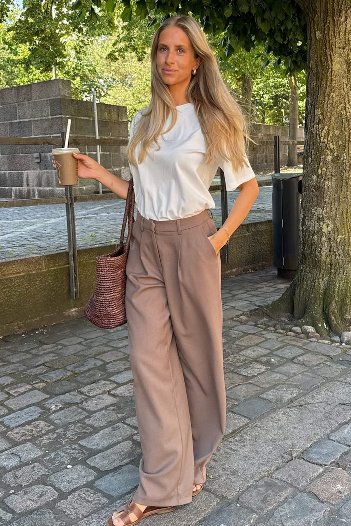 CelinaIC pants - dark brown