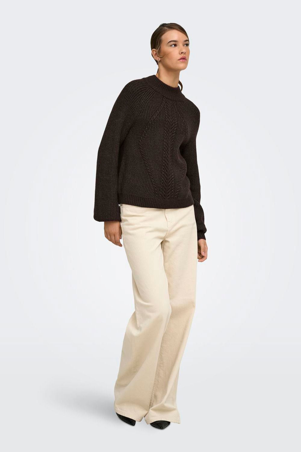 Onlkatia Ls Detail Highneck Noos Knt
