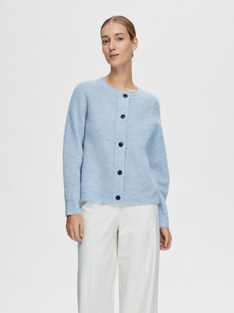 Lulu short cardigan Lyseblå