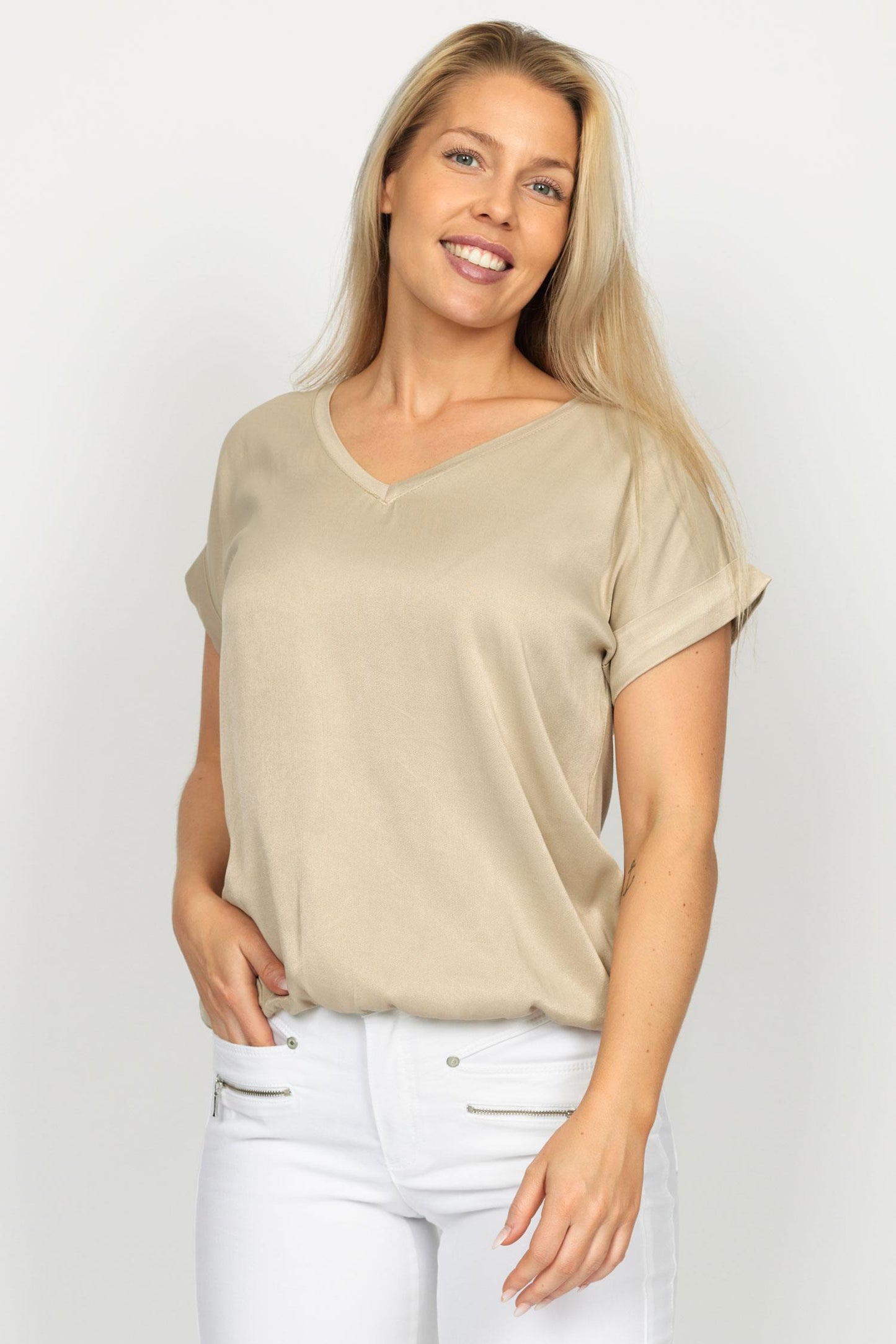 Mumbaia T-shirt Blouse Champagne