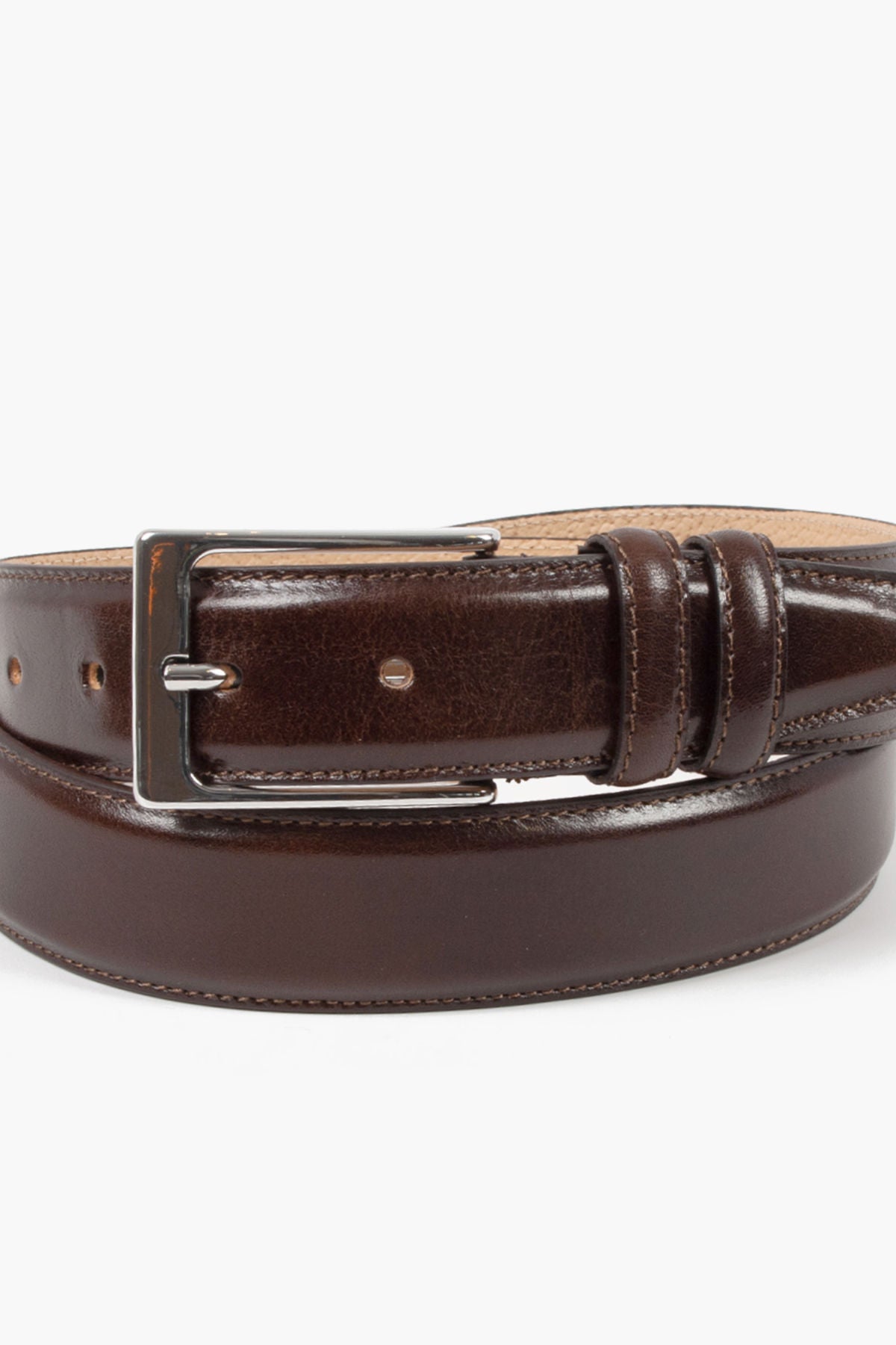 Nohr Carsten Skinnbelte 3,5 cm - mørk brun