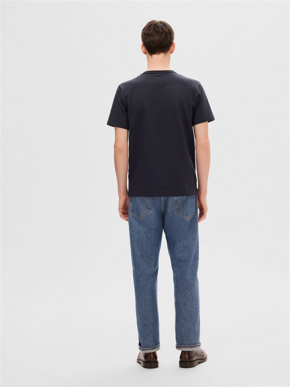 Sander seersucker SS o-neck tee